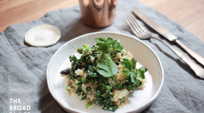 SPRING QUINOA RISOTTO by BROWN PAPER BAG