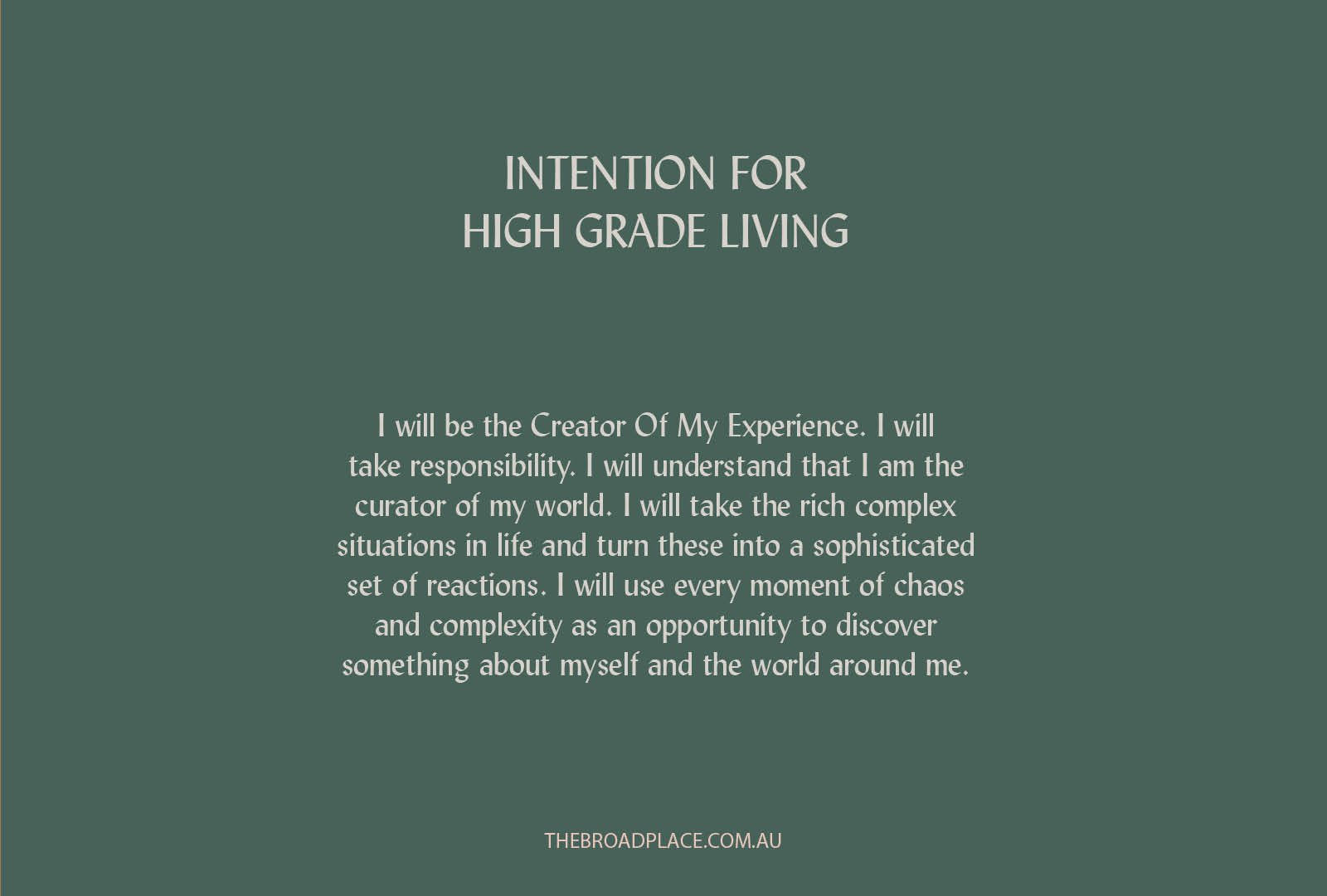 L E T T E R – CREATOR Intention Setting For The Week Ahead