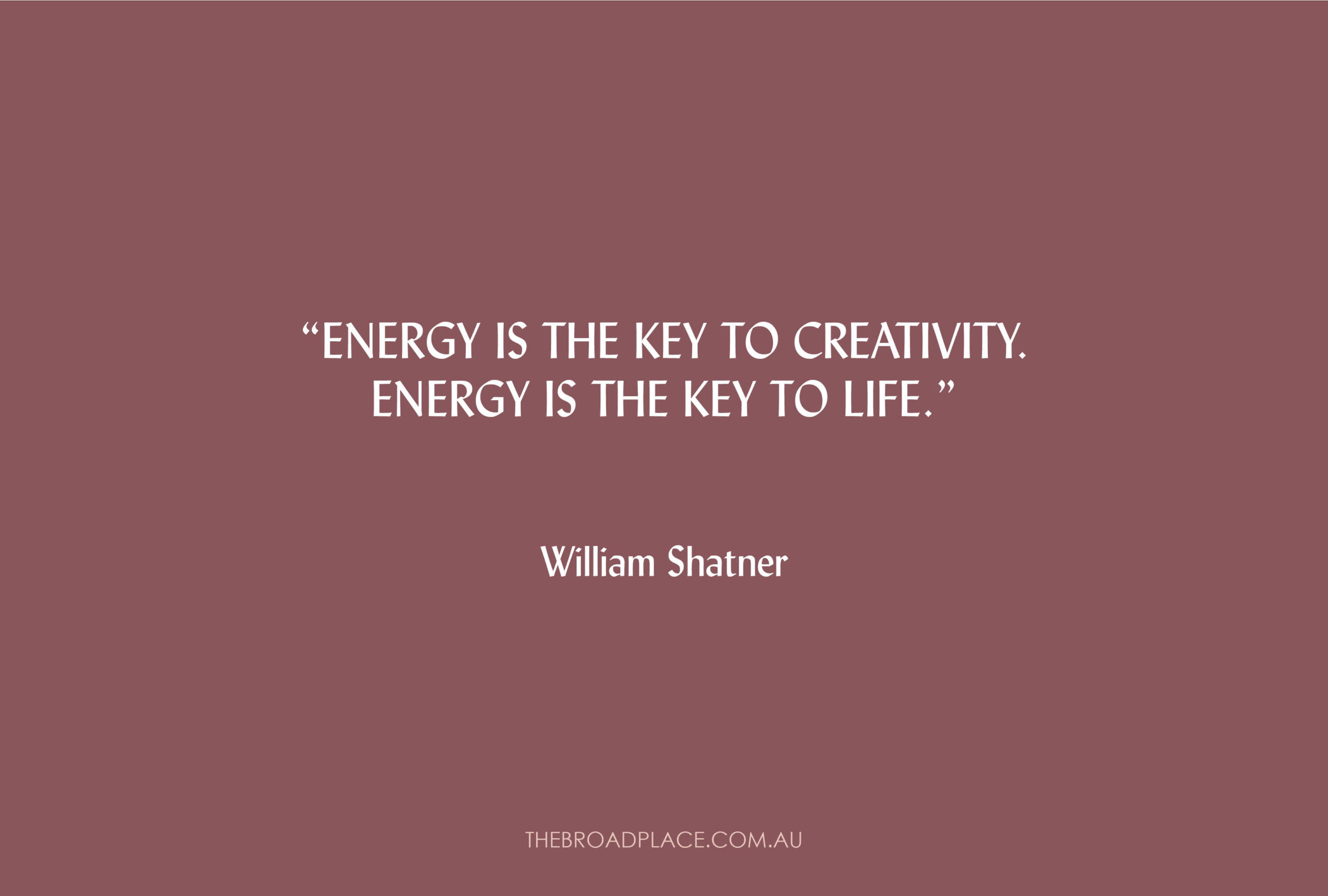 L E T T E R from Jac – Energy Is The Key To Creativity