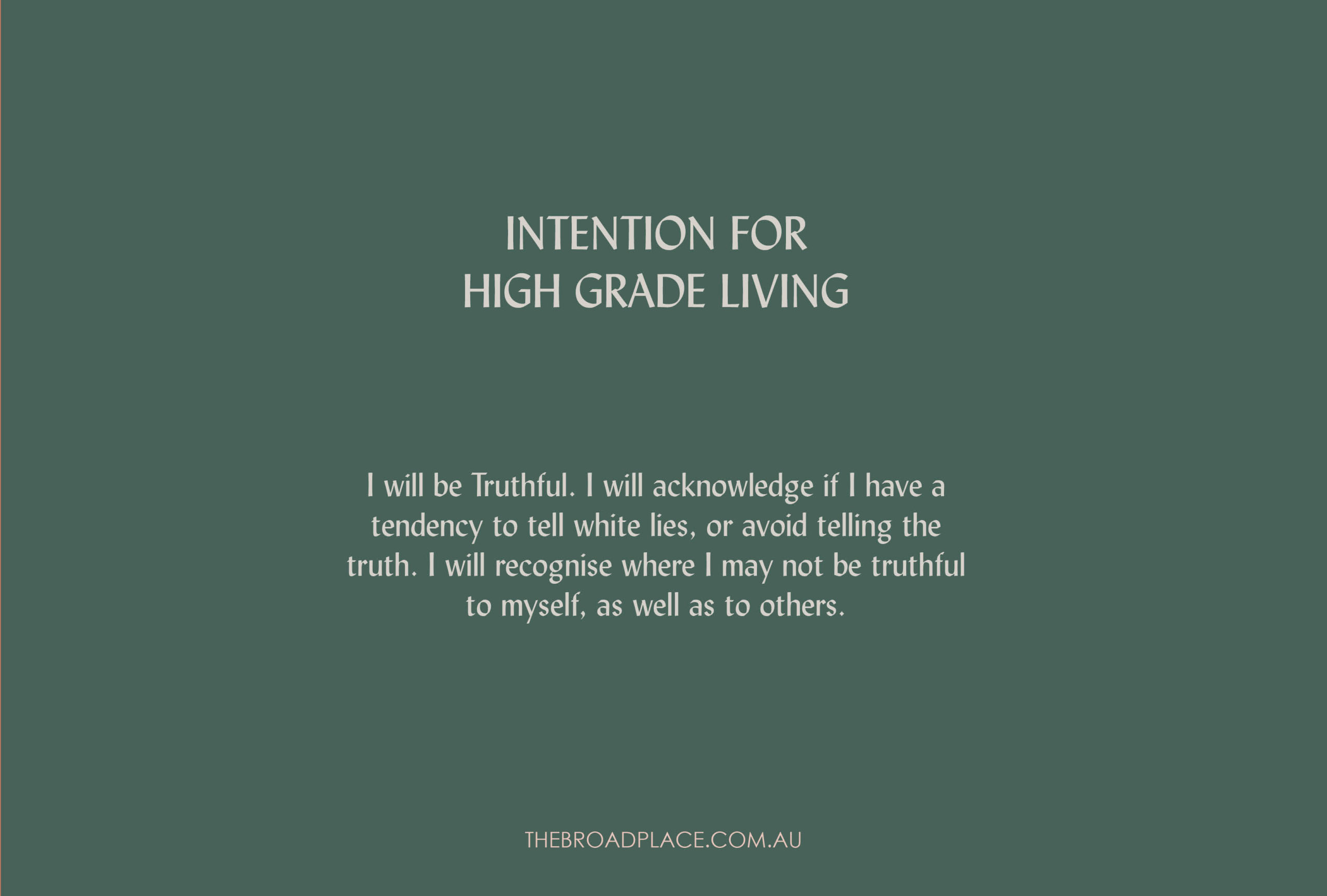 L E T T E R – TRUTH Intention Setting For The Week Ahead
