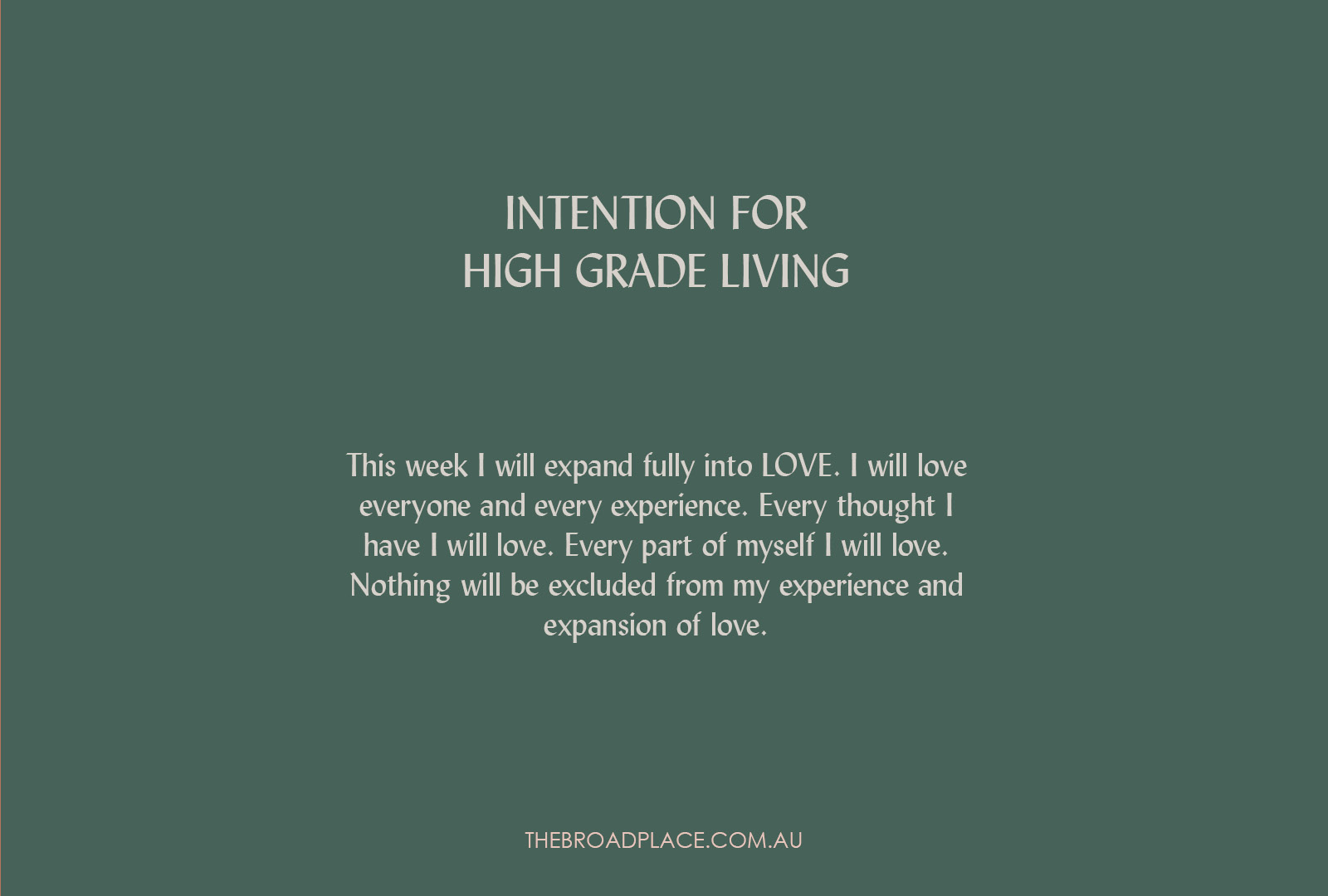 L E T T E R – LOVE Intention Setting For The Week Ahead