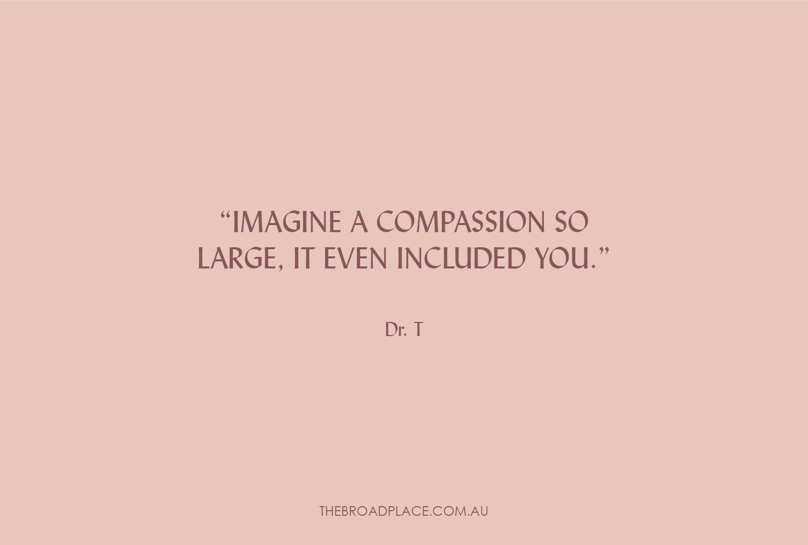 L E T T E R from Jac – A Compassion That Big