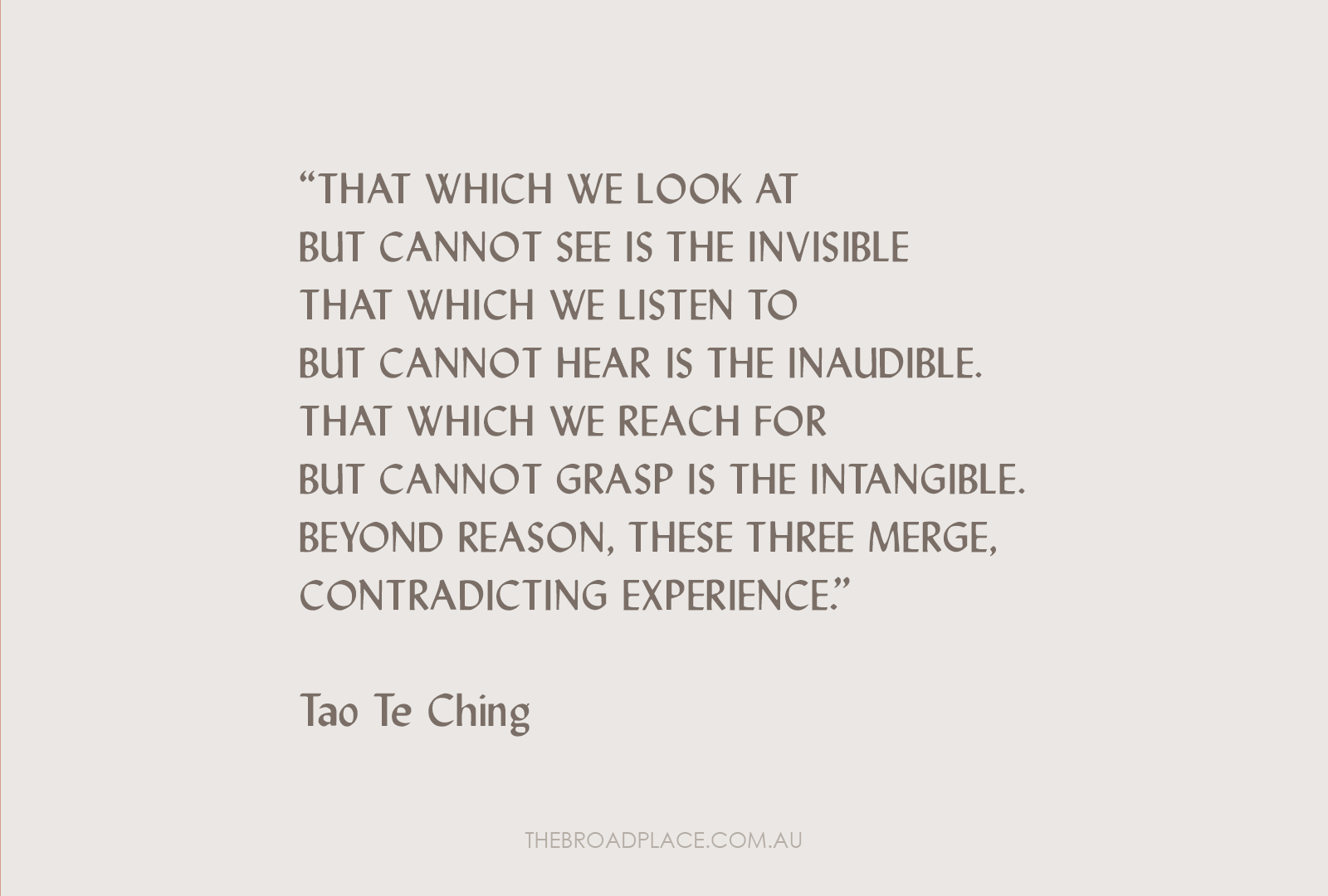 L E T T E R from Jac – Engaging With The Tao