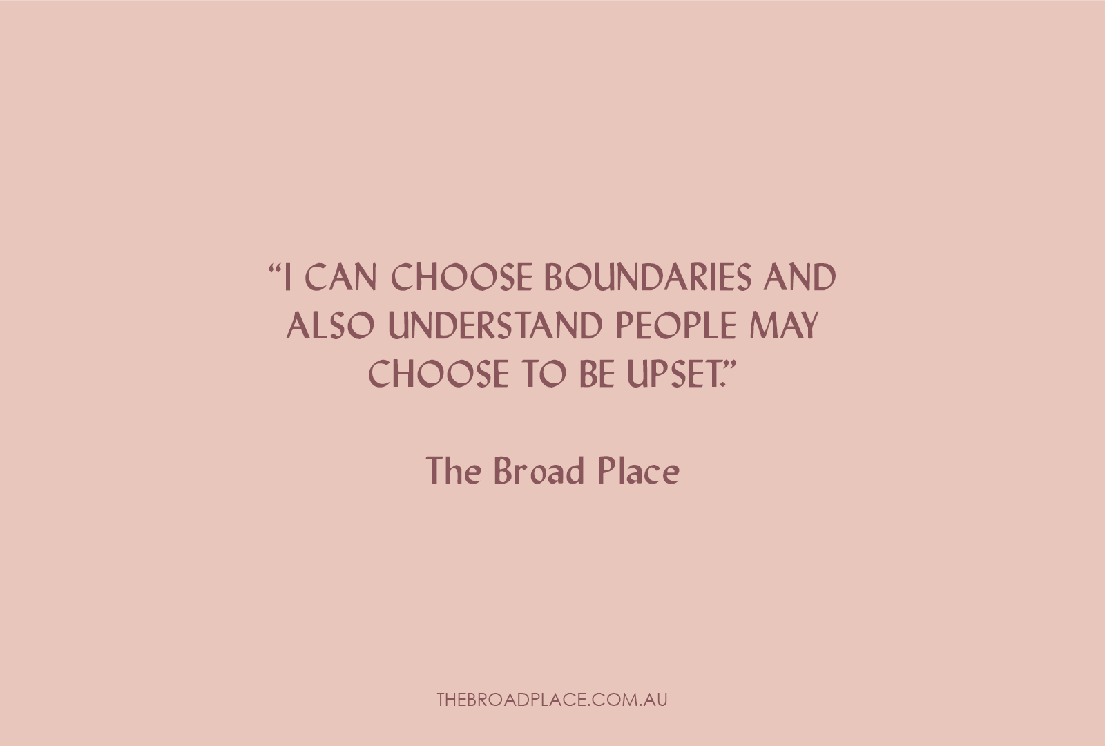 L E T T E R from Jac – The Discomfort Of Boundaries