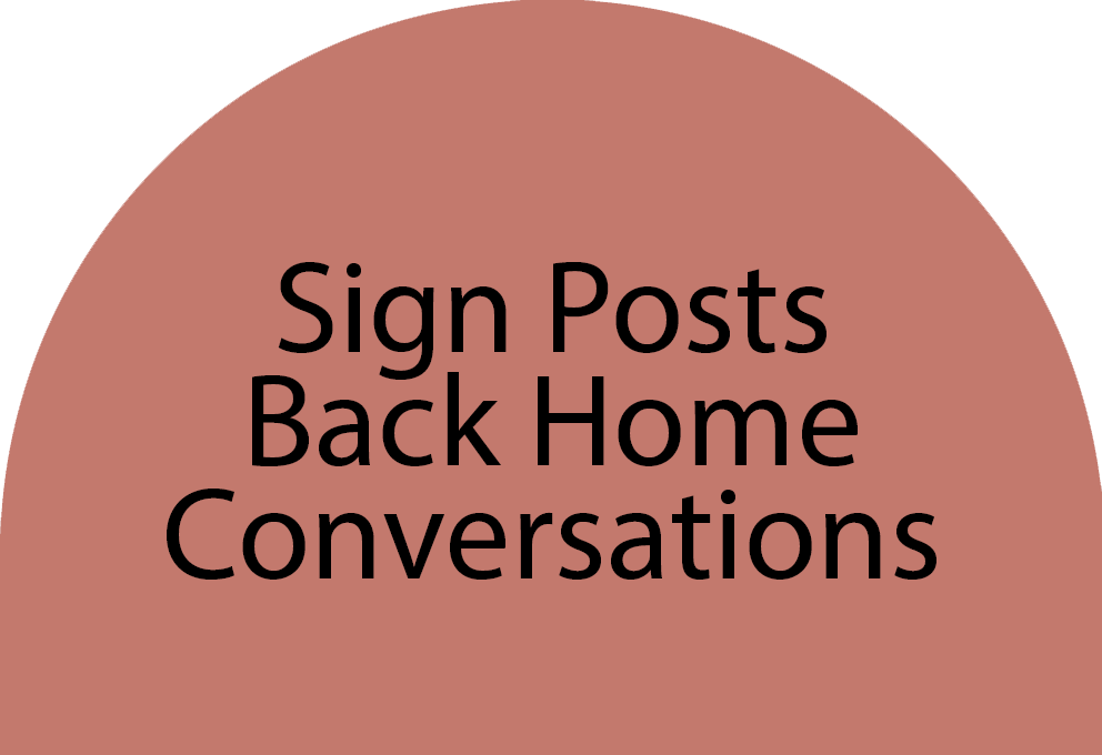Sign Posts Back Home Conversations